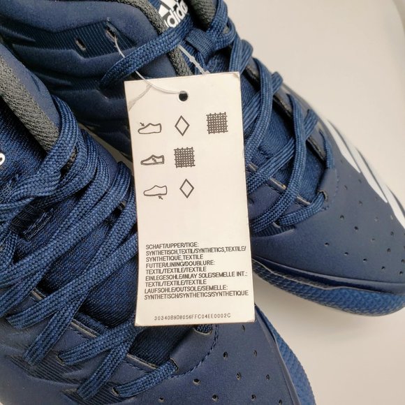 ADIDAS nwt Icon Bounce Navy Softball Cleats - Picture 6 of 10